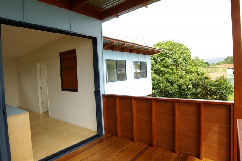 Plywood balustrade | Mullumbimby Affordable Housing | Gold Coast Architect | Jose Do Architect