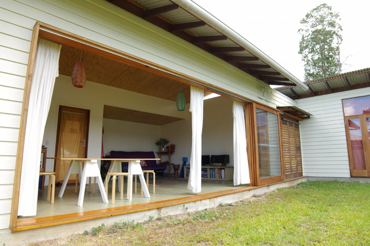 Waxed concrete floor | Tyalgum Village House | Gold Coast Architect | Jose Do Architect