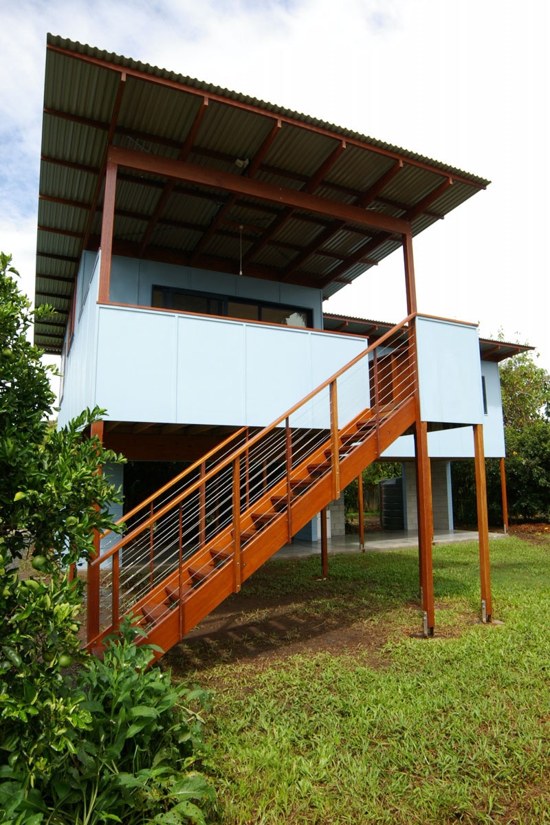 Entry stairs | Mullumbimby Affordable Housing | Gold Coast Architect | Jose Do Architect