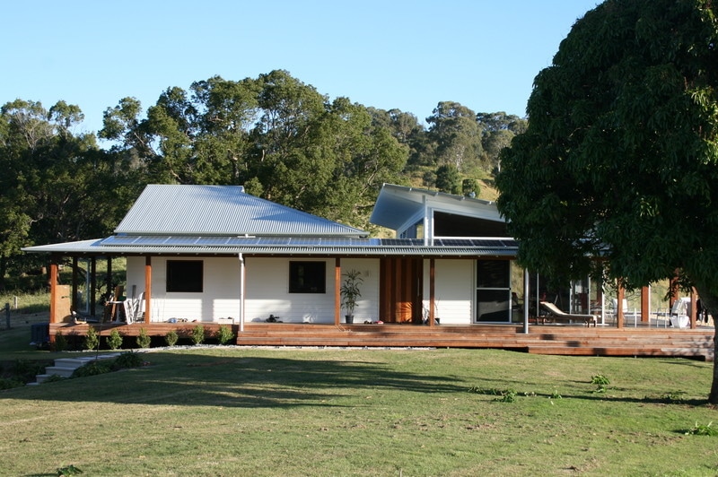 Byron Bay Myocum Ridge House | Jose Do Architect Gold Coast | north view solar panels
