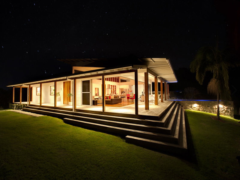 Byron Bay Myocum Ridge House | Jose Do Architect Gold Coast | Night view