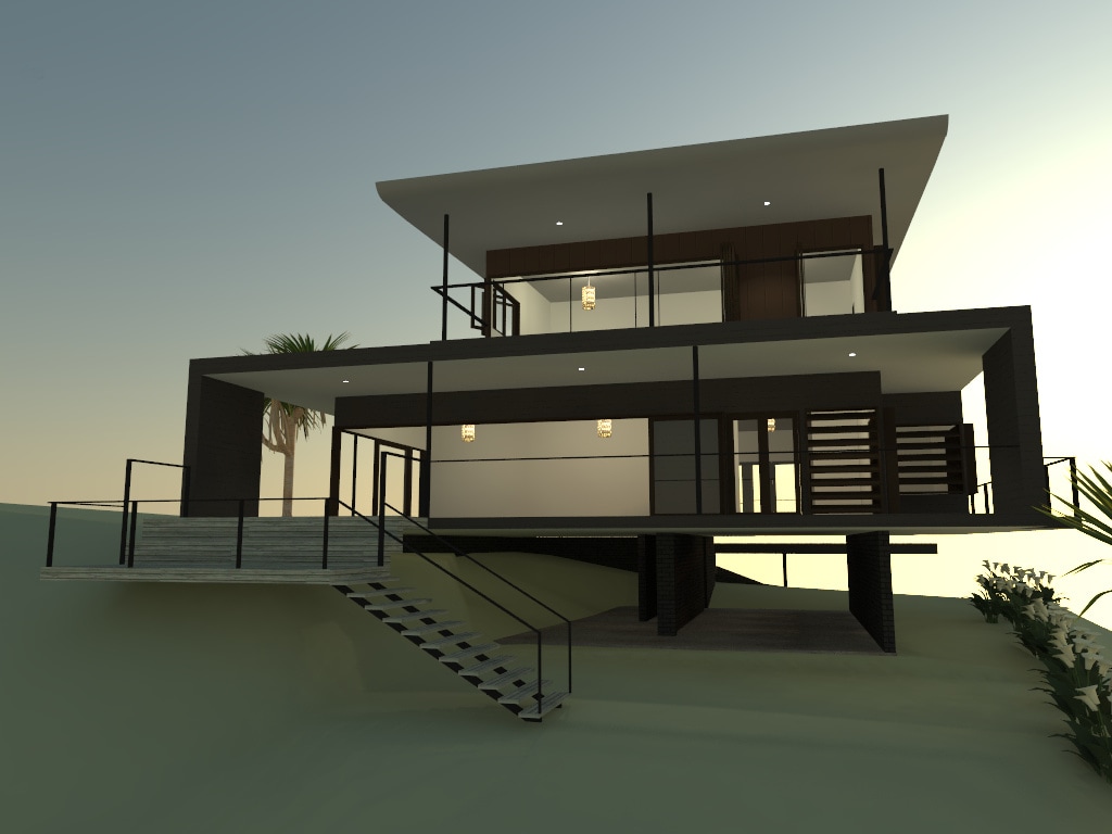 Sliding stacking doors | Tweed River View House | Gold Coast Architect | Jose Do Architect